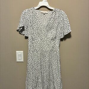Loft White Dress with pockets - Size 2